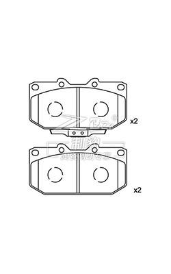 Bmw Cerâmica D21101, 34116721101 OE Bmw Pedaços Frontais