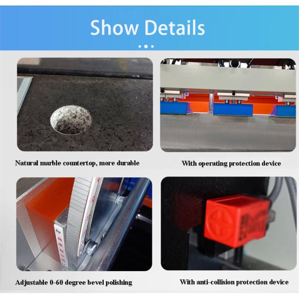 AC220V 2.5kW Acrylic Straight Edge Polishing Machine 0-60 Degree Bevel Edge Polisher