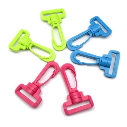Plastic POM Black / Colorful Wivel Snap Hook Lanyard Accessories For Bag / Lanyard