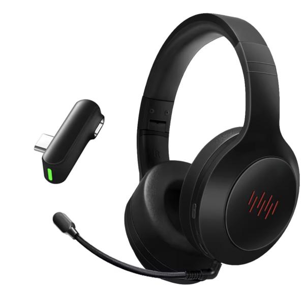 108dB Sensitivity Wireless Gaming Headset For PS5 Noise Cancellation 50mm Driver