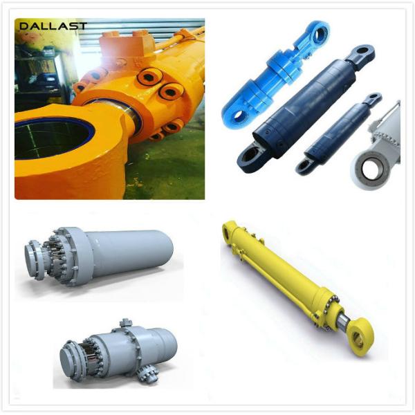 Hyva Flange Welded Hydraulic Cylinder Double Acting for Engineering Truck
