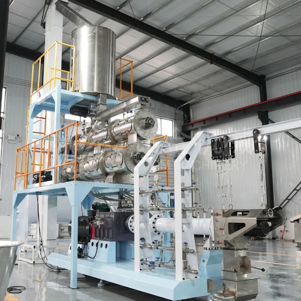 hot selling Pet Food Processing Machine Wet Type Twin Single Screw Dog Food Feed Extruder
