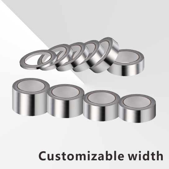 Silver HVAC Aluminum Foil Tape with Acrylic Adhesive Waterproof Heat Resistant for Masking Self-Etching Silver Alum Duct Tape