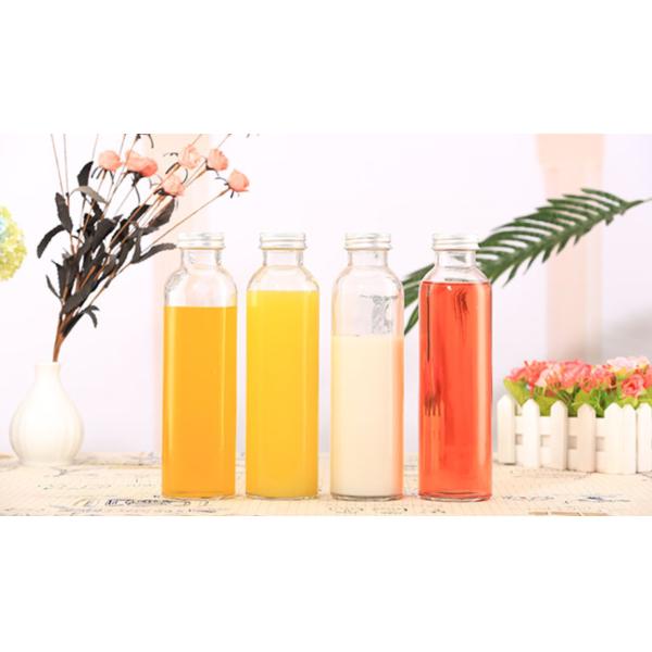 Пустые круглые стеклянные бутылки сока, портативная дождевая капля приправленная бутылка с водой