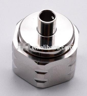 RF connector Mini-DIN 4.3-10 male soldering type connector for RG141 coaxial cable all brass 50ohm