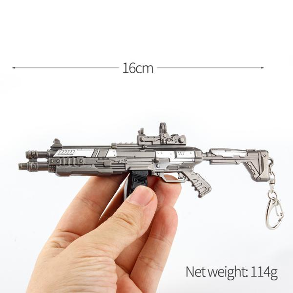 Apex Legends EVA8 Shotgun Zinc Alloy Keychain Standard Gun Model Keychain