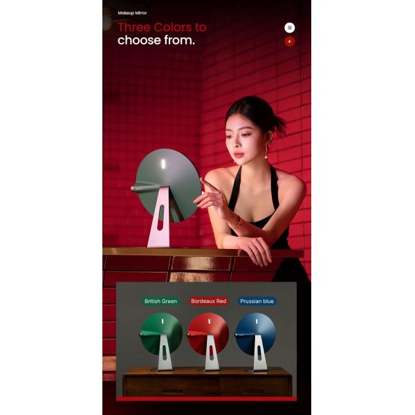 Infinitely Dimmable High Color Rendering LED Mirror for Bathroom on Birthday Occasion