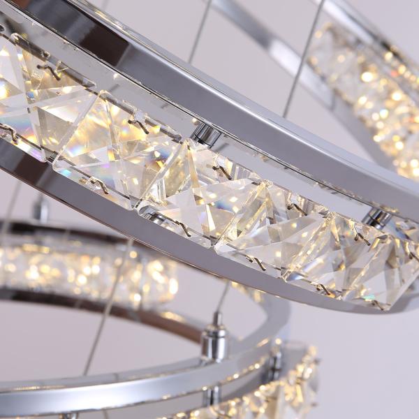 Luxury Crystal Living Room Chandelier Creative Ring Design Lobby Lamp(WH-NC-41)