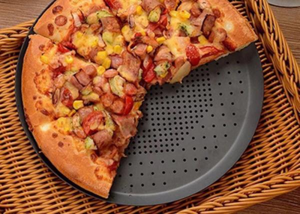 6.5~ 16 Inch Aluminum Pizza Pan Non Stick Round 1.6mm Thick Free Samples
