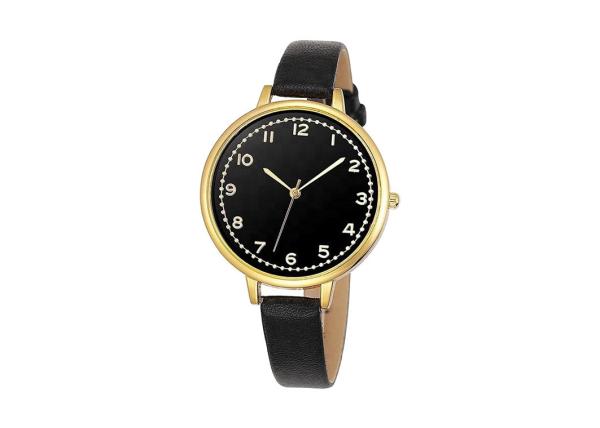 Genuine Leather Timeless Stainless Steel Women Watches Water Resistant