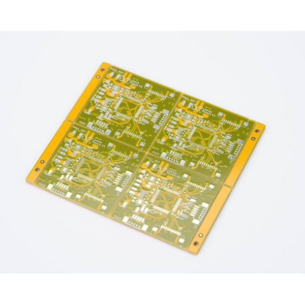 Yellow Lead Free PCBA SMT 6 Layer PCB Fabrication Tin Spraying Process