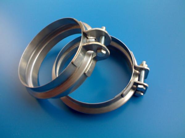 150MM-1000MM Large Diameter Pipe Clamps , Duct Wide Rings Steel Pipe Clamps