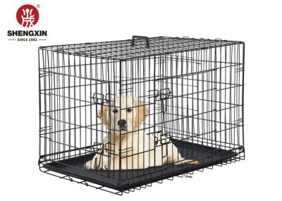 OEM Rectangle Iron Dog Cages Crates For Large Dog