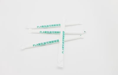 5mm 7mm 12mm Biodegradable Drinking Straw Custom White Black Individual Wrapped