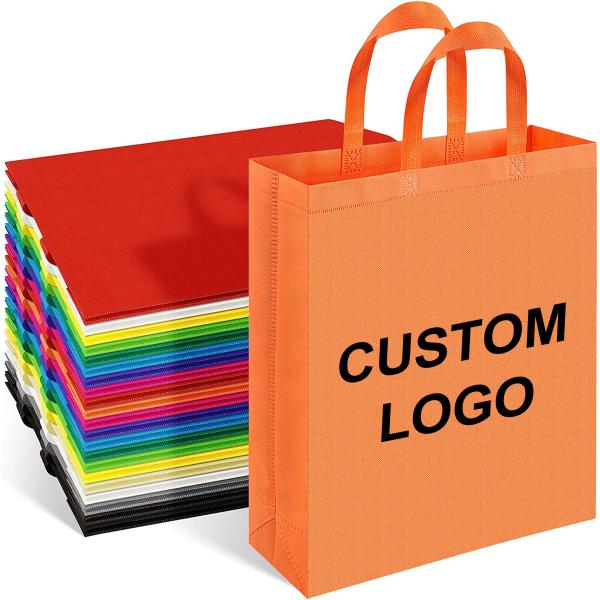 Eco Reusable Tote Custom Plaid Non Woven Shopping Bag with Ultrasonic Technology