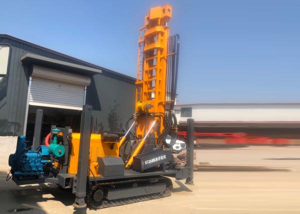 Esteira rolante de aço equipamento giratório montado de 400M Portable Water Drilling