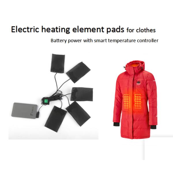 Rechargeable 5V Battery Heated Pad Carbon Fiber Heating Elements For Clothes Socks Scarf Rug Pads