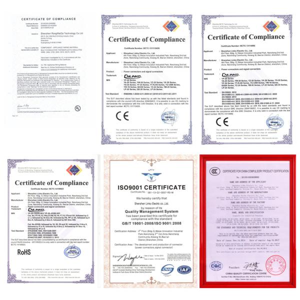 New Product Outdoor Waterproof and Dustproof Platic Male and Metal Female  5 pin Power Connector