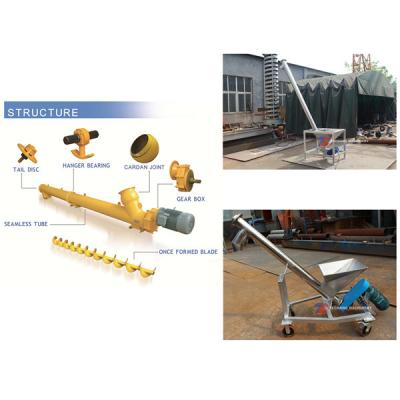 Stainless Steel Food Grade Tubular Screw Conveyor For Sugar