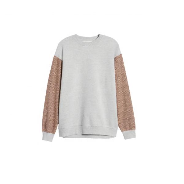 Фуфайка 20 полиэстер 80 хлопок фуфайки рукавов шотландки людей смелая