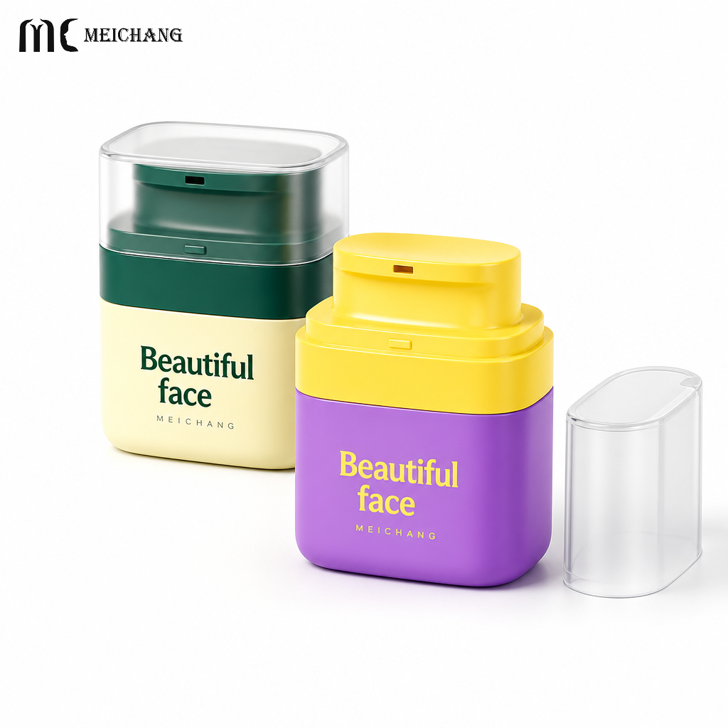 30g / 50g Square Refillable Airless Cream Jar with Replaceable PP Inner Liner(MC-P-564)
