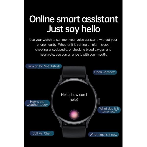 Wearable Devices Water Proof Man Round Shape Sport Fitness Digital Smart Watch