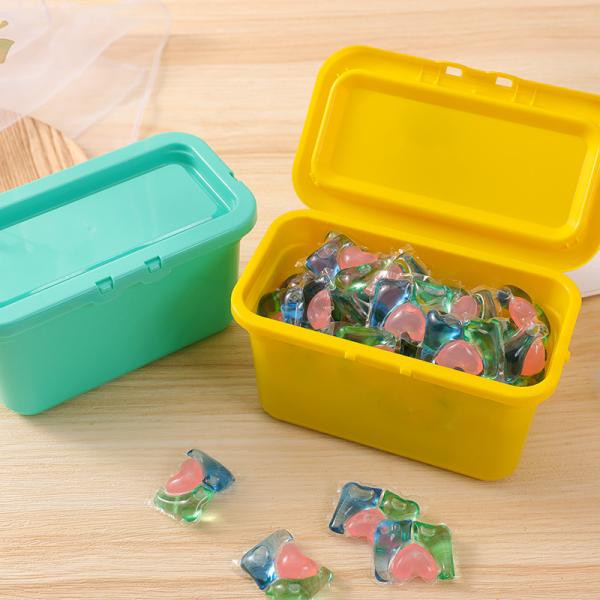 Дето- устойчивая прачечная отбортовывает тару для хранения 800g упаковывая опарник детержентных баков пластиковый