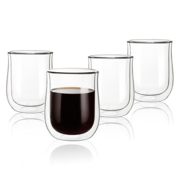 Amazon top seller High quality Borsilicate double wall Heat Resistant Hot Coffee Glss  Double Wall Glass Cup