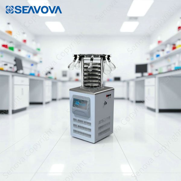CE ISO Vertical Freeze Dryer Lyophilization Laboratory Freeze Dry Machine Small