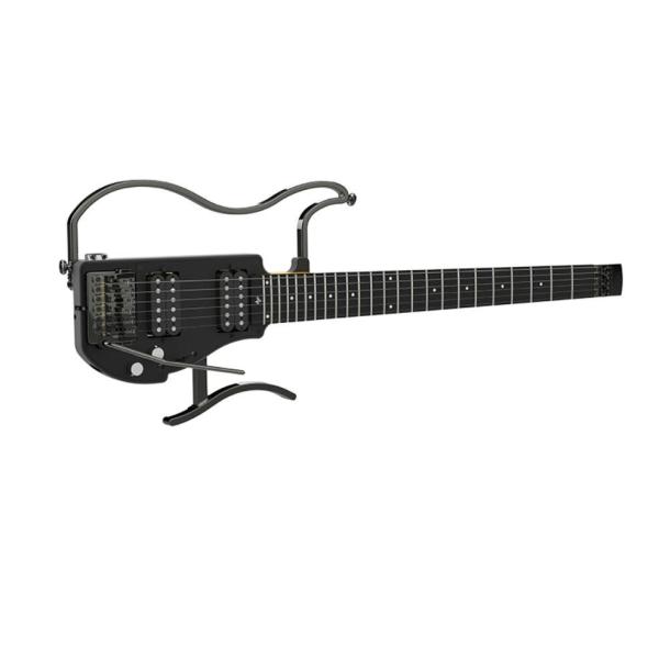 Unique Design Patented Grand Headless Foldable Travel Guitar with Double Humbuckers and Headphone Amplifier