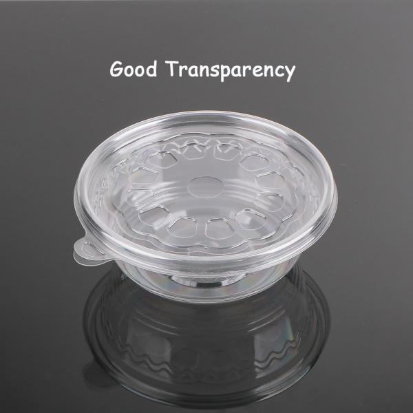 Round Clear Cookies Pastry Disposable Plastic Food Box Desserts Salads