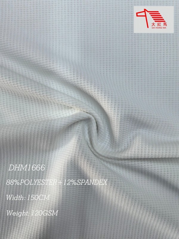 120GSM Polyester Spandex Fabric Gingham Plaid Knit 4 Way Stretch Lightweight for Sportswear