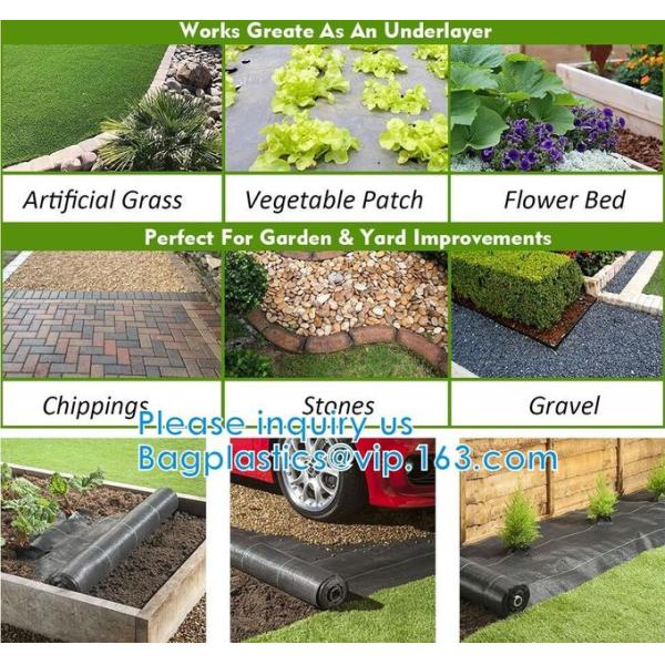Weed control Mat, Ground Cover, Flower Bed, Mulch, Pavers, Edging, Garden Stakes, Weed Barrier,  Landscape