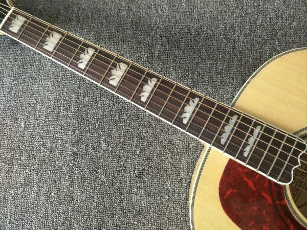 Left hand Acoustic Guitar 43 inches SJ200 Maple Acoustic Guitar Back / Side Tiger Stripes