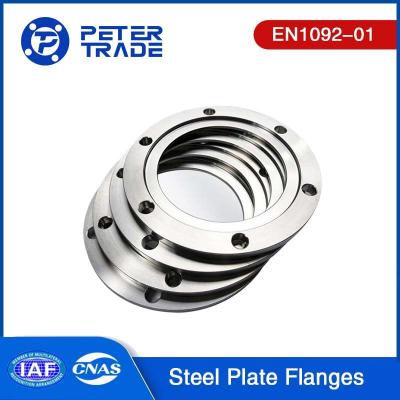 EN1092-01 PN 6 TYPE 01 Carbon Steel Plate Flange Blind PLFF PLRF For Industrial Purposes