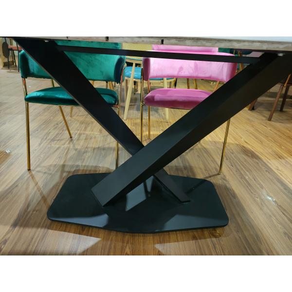 Wear Resistant 150*90*75cm Painting Wrought Iron Table