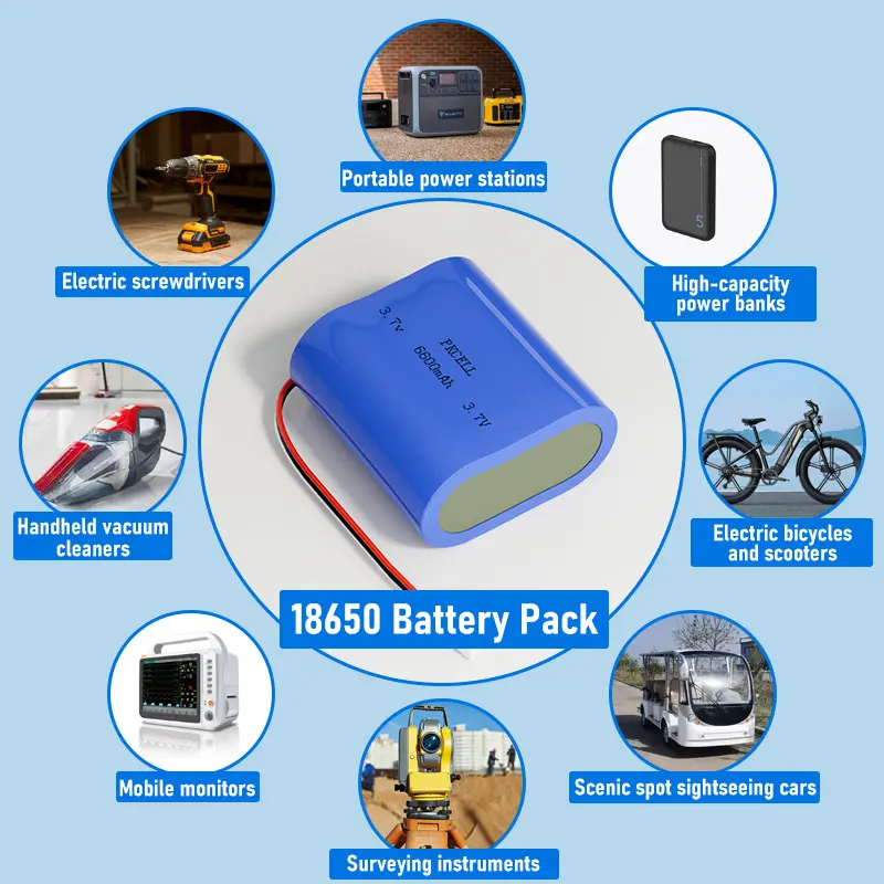 OEM 18650 Lithium Ion Battery Pack With PCM & Connector