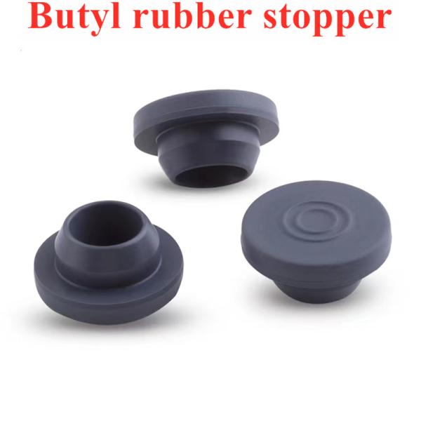 13mm 20m 28mm 32mm Lyophilization glass Vials Medical grey Butyl Rubber Stopper for glass vial Glass Infusion Bottle