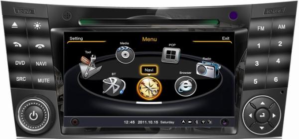 Ouchuangbo S100 Platform Central Multimidia Kit Mercedes Benz E Class W211 2002-2008 GPS Navigation Bluetooth TV