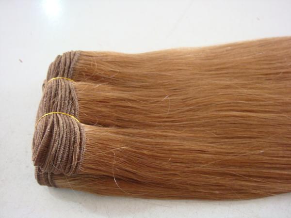 Personnalisé cheveux humains droits tissus tissus cheveux blonds extensions de cheveux humains