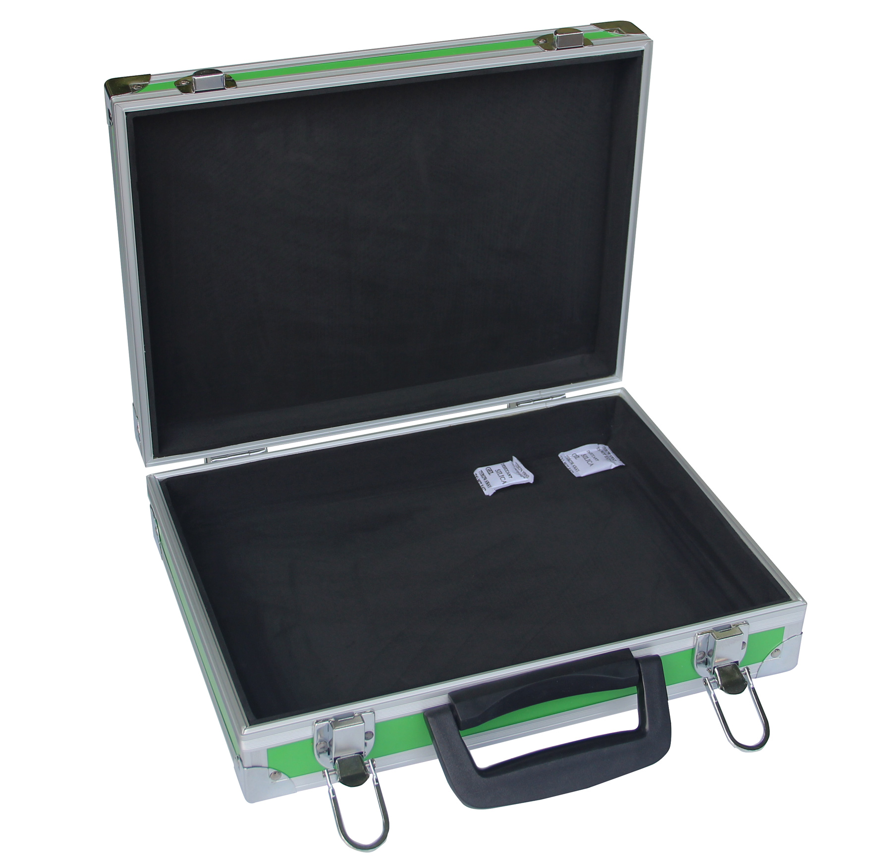 Зеленые резцовые коробки Alu нося инструменты хранения ToolCcase огнеупорные с выравниваться пены внутренний