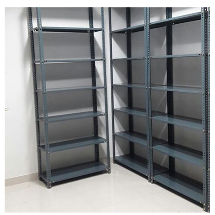 Metal 5 Tiers Slotted Angle Rack with Bolts Nuts Customizable Storage Solution