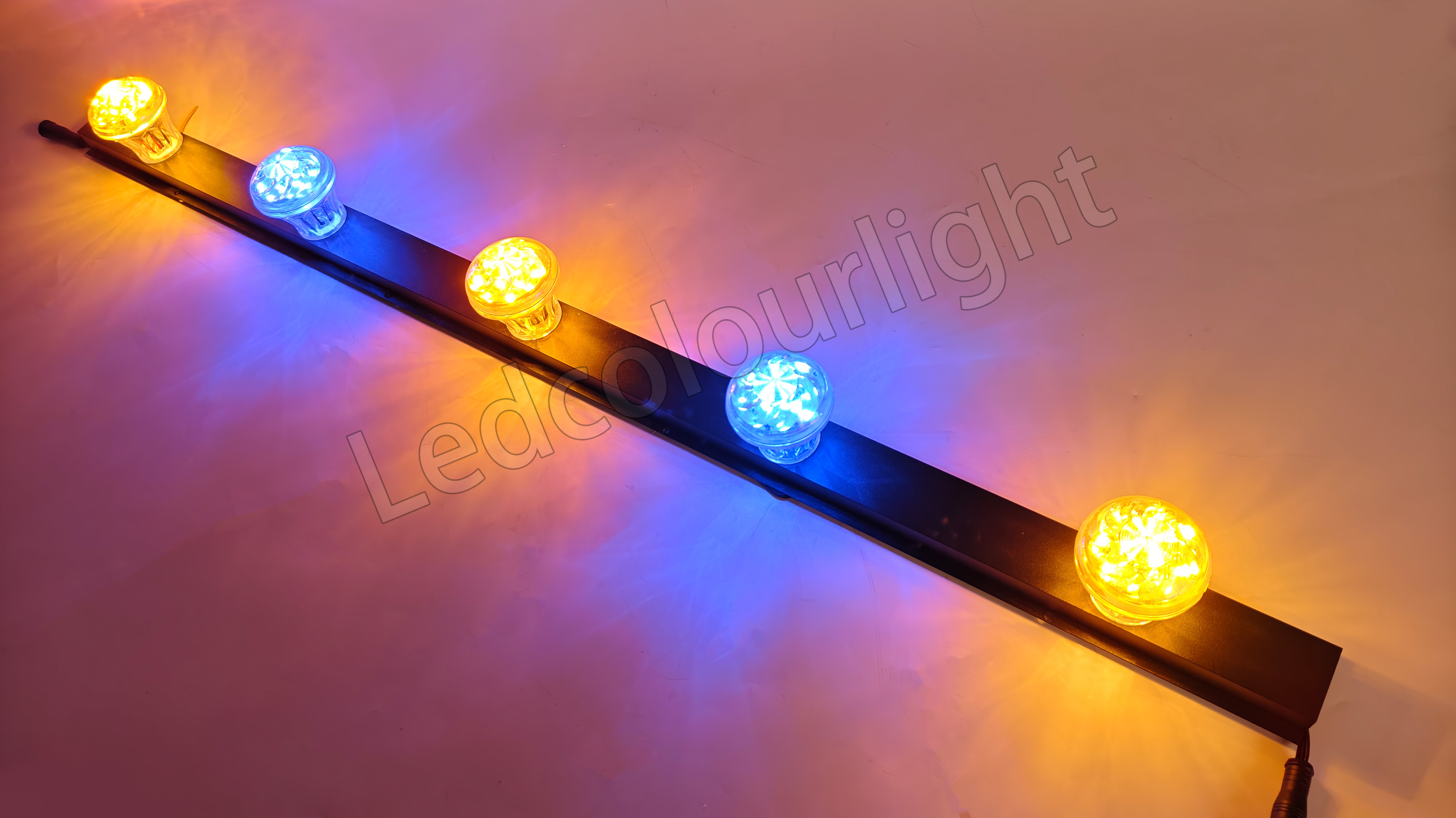 60mm LED Funfair Light DC24V RGB Lighting Pixel Point Light for Amusement Park
