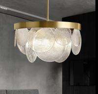 Wholesale Modern Indoor Minimalist Round LED Pendant Lamp Restaurant Decoration Drop Lights Nordic Luxury Glass Pendant Light