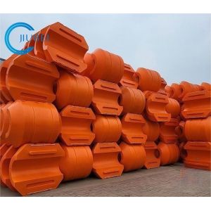 DN315 tubos de HDPE flutuam com casco de PE e preenchimento de espuma de PU de alta densidade dentro