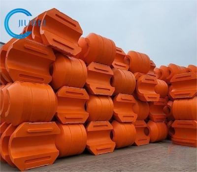 Laranja/vagabundo cilíndrico amarelo DN1100 da tubulação do HDPE para os encanamentos da draga