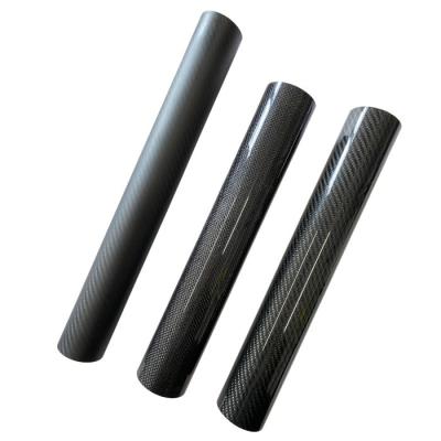 Sturdy And Wear Resistance Wrapped Carbon Fiber Round Tube For Tools Equipments