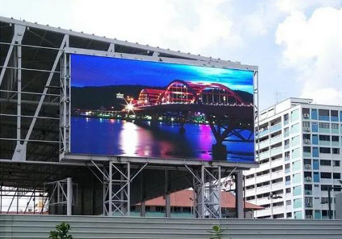 Outdoor Screen IP65 P6mm Street Pole Advertising Boards