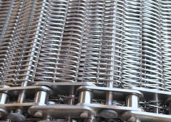 Fio espiral Mesh Conveyor Belt For Metal Mesh Dryer