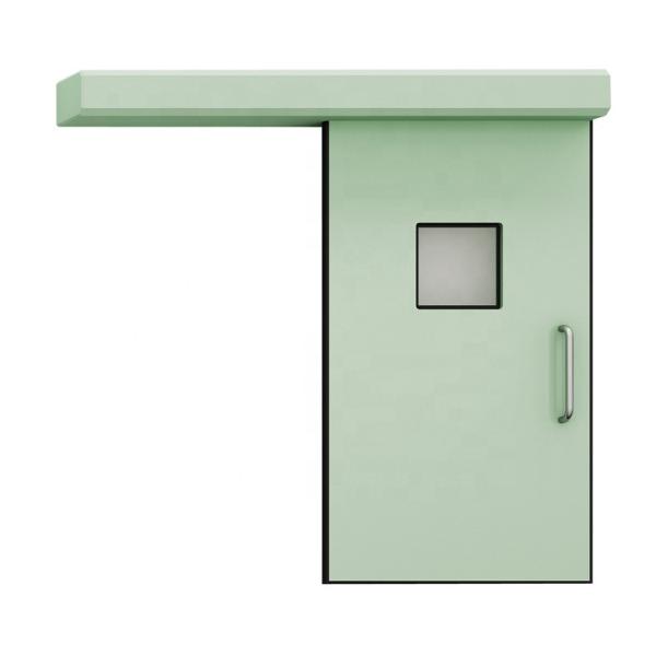 Дверь чистой комнаты серых раздвижных дверей чистой комнаты лаборатории стальная медицинская